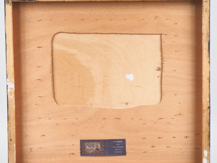 G. CHARRETON. "Odalisque extrême orientale". Technique mixte signée en