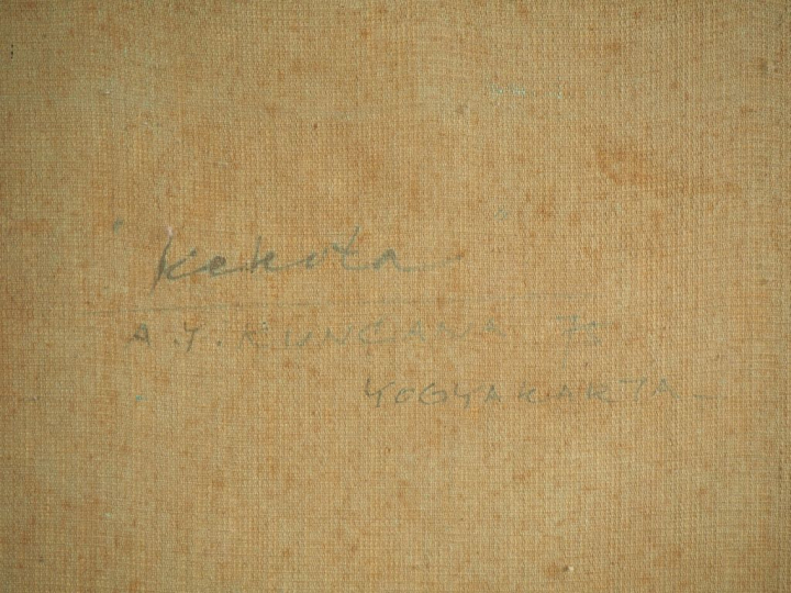 KUNCANA. "Retour de la cueillette à travers les champs"  Huile sur toi