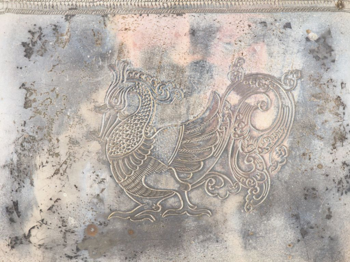 Inde, fin du XIXe siècle,  Lot en argent ciselé et repoussé, comprenan