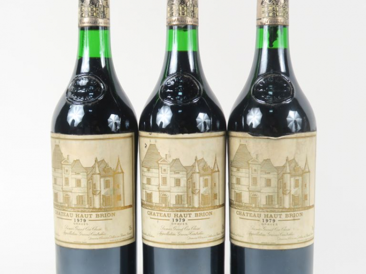 3 BOUTEILLES CHÂTEAU HAUT BRION 1er GCC GRAVES - 1979 - ELS