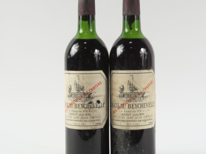 2 BOUTEILLES CHÂTEAU BEYCHEVELLE GCC ST JULIEN - 1981 - HEP