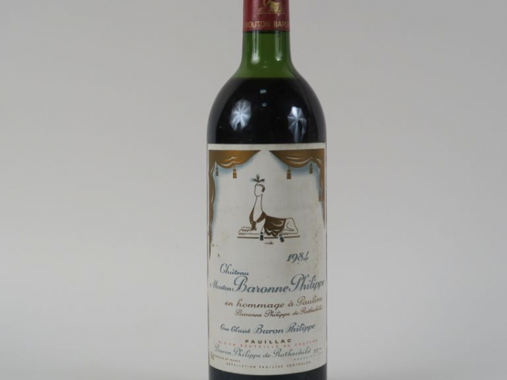 1 BOUTEILLE CHÂTEAU MOUTON BARONNE PHILIPPE PAUILLAC - 1984 - HEP