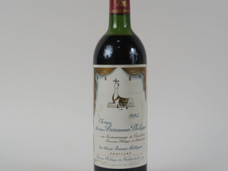 Vente aux enchères 1 BOUTEILLE CHÂTEAU MOUTON BARONNE PHILIPPE PAUILLAC - 1984 - HEP