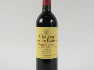 Vente aux enchères 1 BOUTEILLE CHÂTEAU LEOVILLE POYFERRE GCC ST JULIEN - 1986 - BG