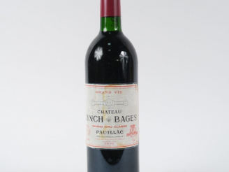 Vente aux enchères 1 BOUTEILLE CHÂTEAU LYNCH BAGES GCC PAUILLAC - 1990 - BG/EA