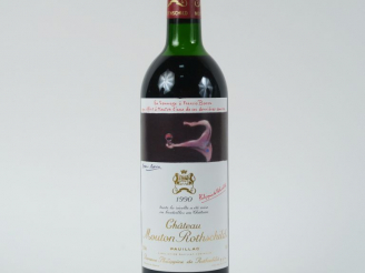 Vente aux enchères 1 BOUTEILLE CHÂTEAU MOUTON ROTHSCHILD 1er GCC PAUILLAC - 1990 - HEP