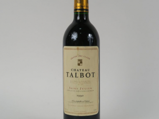 Vente aux enchères 1 BOUTEILLE CHÂTEAU TALBOT GCC ST JULIEN - 1990