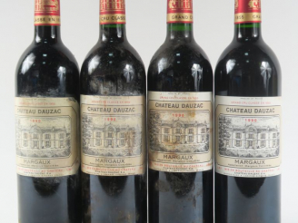 Vente aux enchères 4 BOUTEILLES CHÂTEAU DAUZAC GCC MARGAUX - 1990 - 3 ET