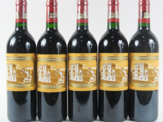 Vente aux enchères 5 BOUTEILLES CHÂTEAU DUCRU BEAUCAILLOU GCC ST JULIEN - 1990