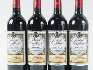 Vente aux enchères 4 BOUTEILLES CHÂTEAU RAUZAN GASSIES GCC MARGAUX - 2000