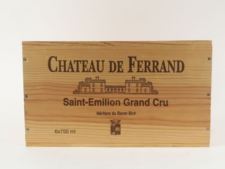 6 BOUTEILLES CHÂTEAU FERRAND GC ST EMILION - 2000 - CBO