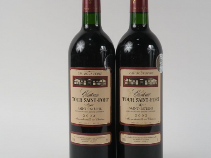 2 BOUTEILLES CHÂTEAU TOUR SAINT FORT CB ST ESTEPHE - 2002