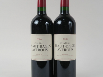 Vente aux enchères 2 BOUTEILLES CHÂTEAU HAUT BAGES AVEROUS PAUILLAC - 2006