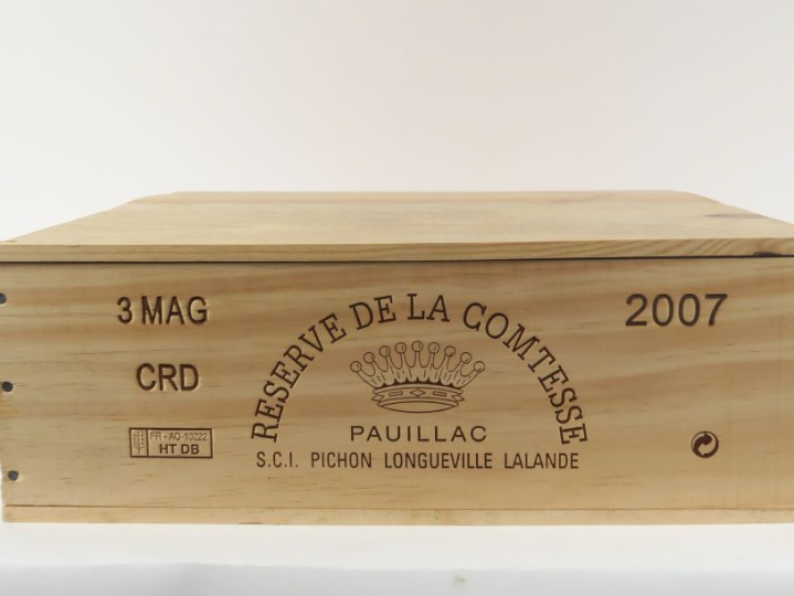 3 MAGNUMS RESERVE DE LA COMTESSE PAUILLAC - 2007 - CBO
