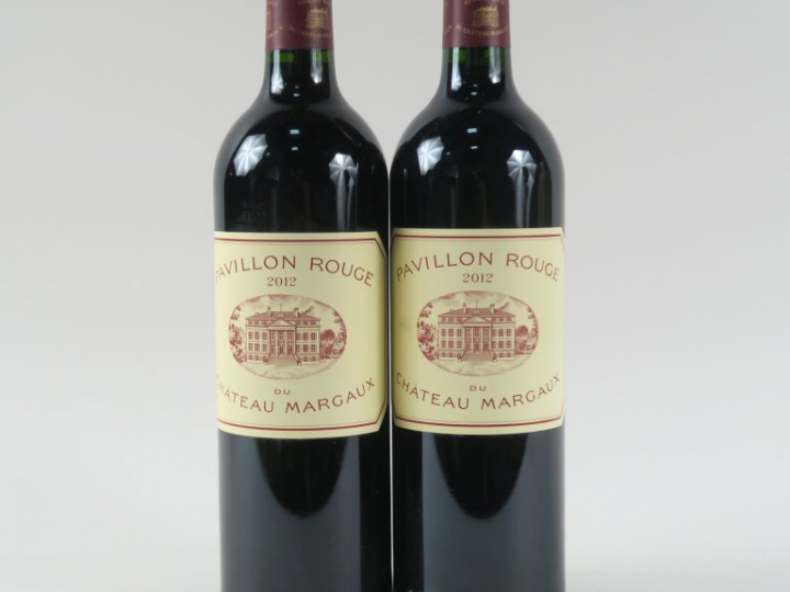 2 BOUTEILLES PAVILLON ROUGE DU CHÂTEAU MARGAUX - 2012