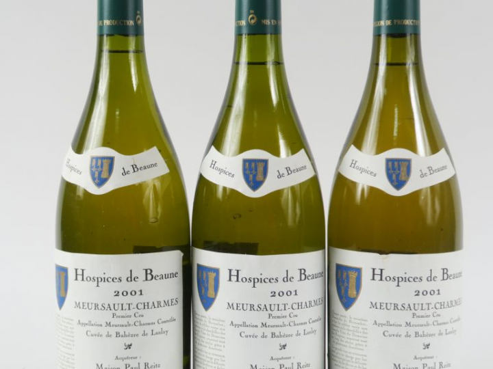 3 BOUTEILLES MEURSAULT CHARMES 1er CRU 'CUVÉE de BAHÈRE de LANLAY' HOS