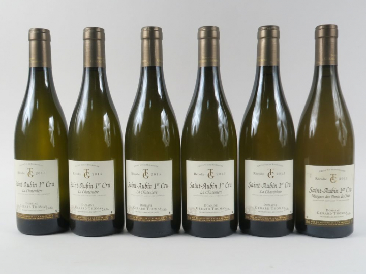6 BOUTEILLES SAINT AUBIN 1er CRU 'MURGERS DES DENTS DE CHIEN' DOMAINE 