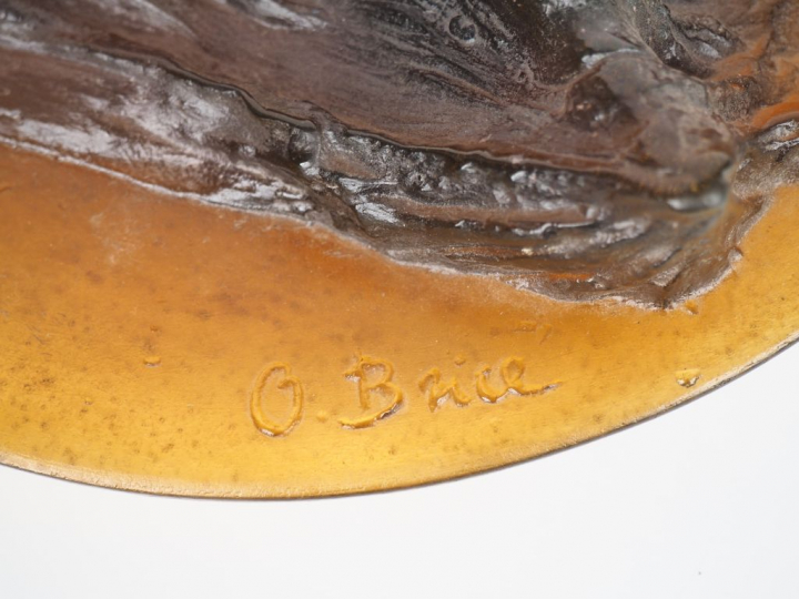 Olivier BRICE pour DAUM à Nancy. "Vénus drapée". Œuvre originale en pâ