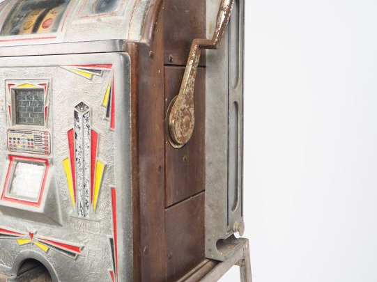 Machine à sous américaine Jennings   Cie à Chicago en chêne et métal p