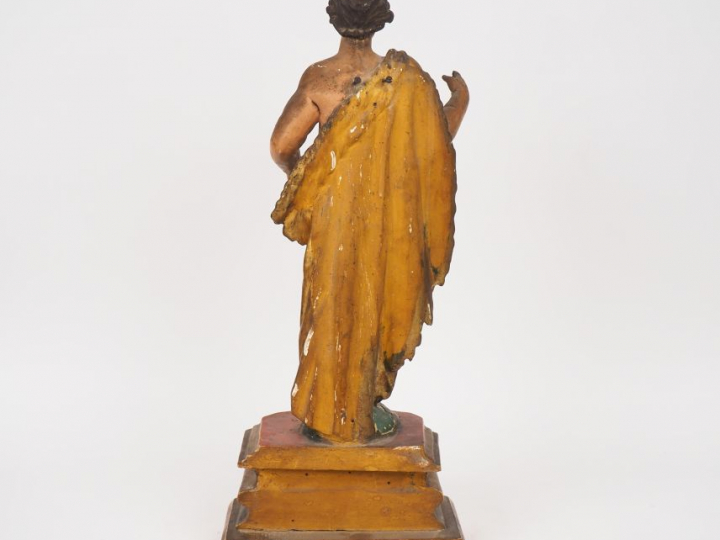 Ecole française fin XVIIIème - début XIXème.  "Saint Jean-Baptiste" Sc