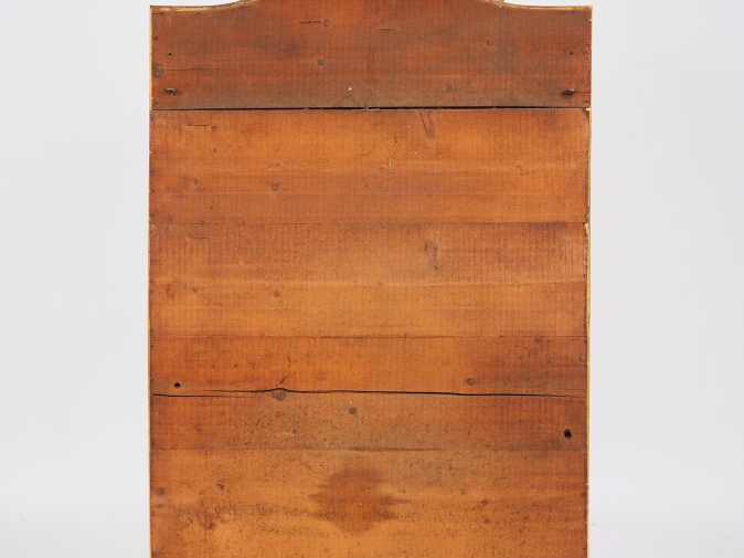 Glace à parecloses Napoléon III de style Louis XV en bois et stuc doré