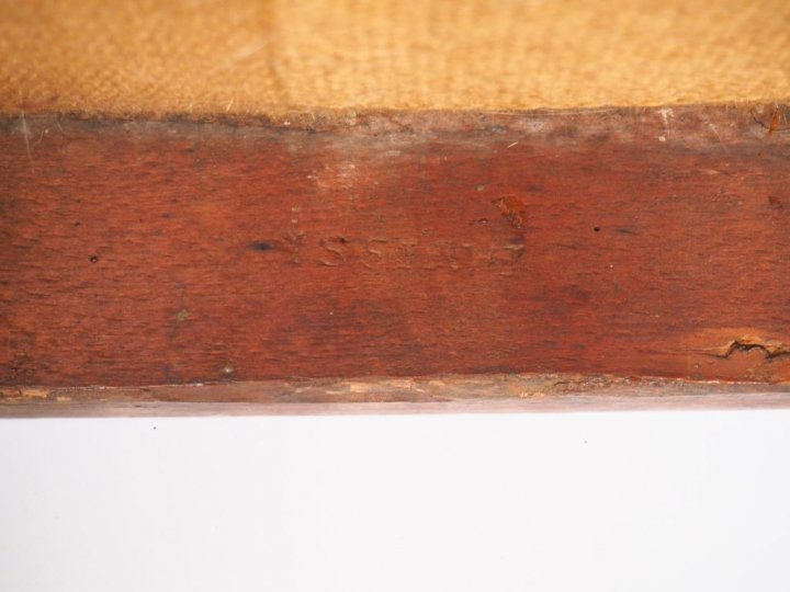 Jean AVISSE. 3 chaises Louis XVI en bois mouluré pieds cannelés.  Esta