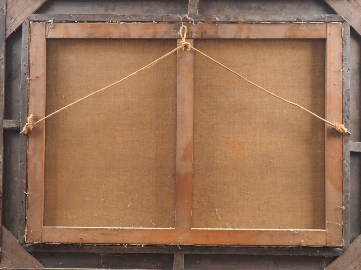 Luigi BALDERO. "La diseuse de bonne aventure". Huile sur toile, signée