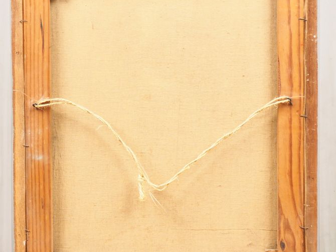 D. BONNIN. "ruelle en Afrique de nord". Huile sur toile, signée en bas