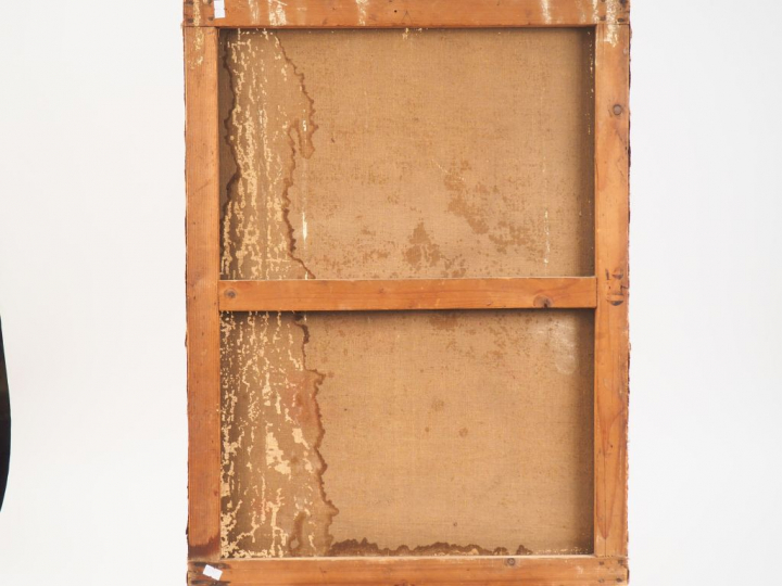 Amédée DE CARANZA. "Bouquet de fleurs". Huile sur toile, signée en bas