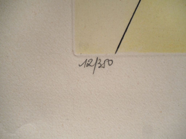 Salvador DALI. Lithographie en couleur signée en bas à droite et numér