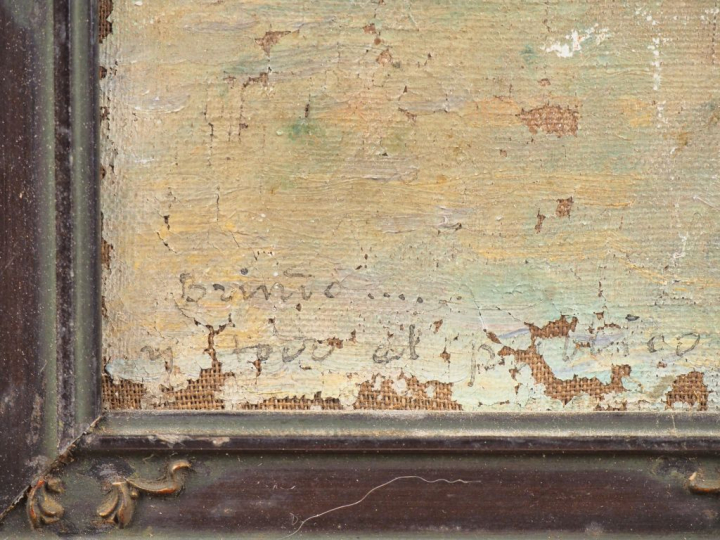 Jean DIFFRE. "Le triomphe du torero". Huile sur toile, signée en bas à