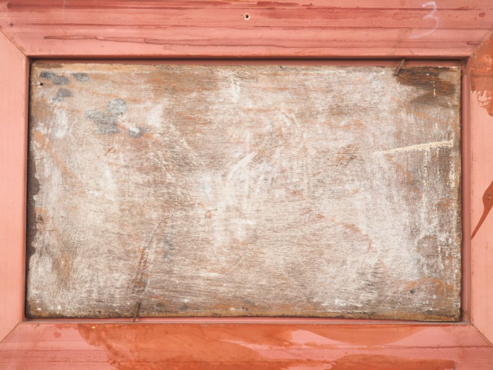 Ecole française XXème. "pêche sur le littoral". Huile sur panneau, sig