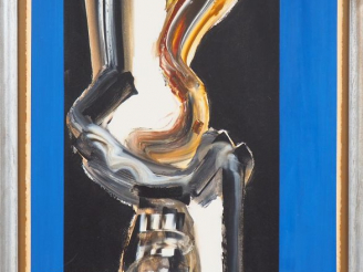 Vente aux enchères Ecole américaine contemporaine. "The Great Snake". Huile sur isorel, s