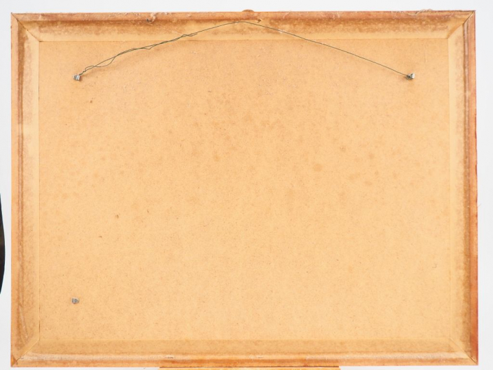 Fernand ROUX. "Nu bleu". Aquarelle, signée en bas à gauche. Dim. (à vu