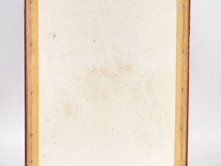 Fernand ROUX.  "Bouquet de pivoines". Gouache signée du tampon d'ateli