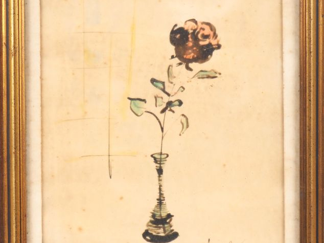 Fernand ROUX. "Soliflore". Aquarelle, signée en bas à droite. Dim. (à 