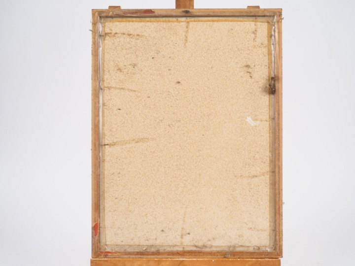 Fernand ROUX. "Portrait de jeune fille". Sanguine, signée en bas à dro