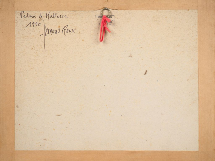 Fernand ROUX. "Palma de Mallorca". Aquarelle, signée en bas à droite, 