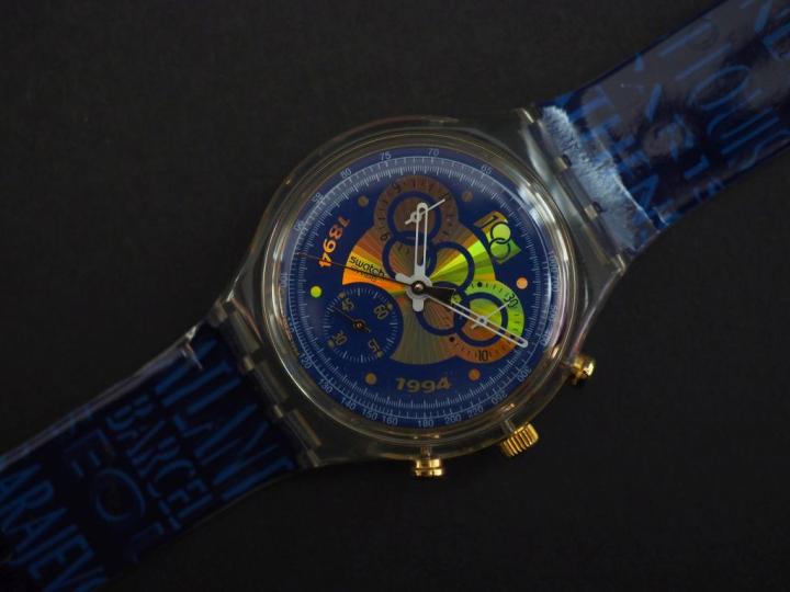 SWATCH,  Montre commémorative éditée à l'occasion du centenaire des Je