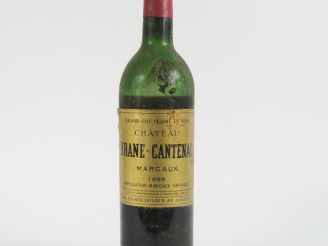 Vente aux enchères 1 BOUTEILLE CHÂTEAU BRANE CANTENAC GCC MARGAUX - 1969 - VIDANGE/CAPS A