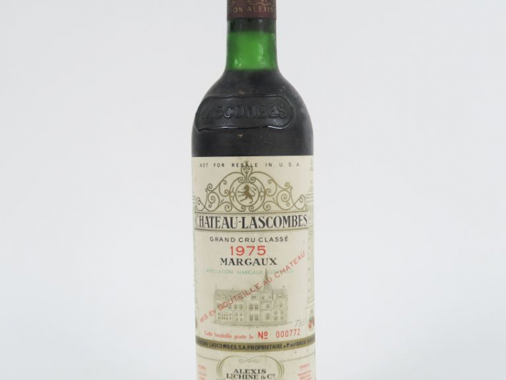 1 BOUTEILLE CHÂTEAU LASCOMBES GCC MARGAUX - 1975 - BG