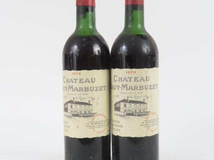 2 BOUTEILLES CHÂTEAU HAUT MARBUZET ST ESTEPHE - 1978 - HEP