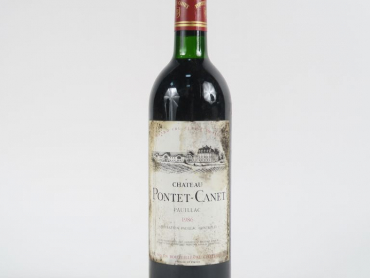 1 BOUTEILLE CHÂTEAU PONTET CANET GCC PAUILLAC - 1986 - BG/ELT