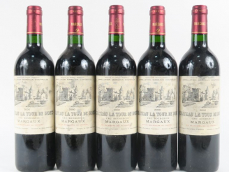 Vente aux enchères 5 BOUTEILLES CHÂTEAU LA TOUR DE MONS CB MARGAUX - 2000 - ELA