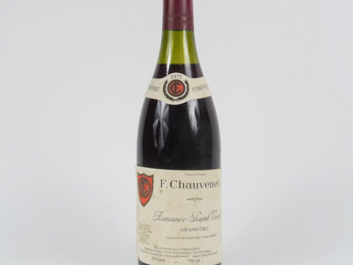 1 BOUTEILLE ROMANÉE SAINT VIVANT GC F. CHAUVENET - 1975 - 3 CM