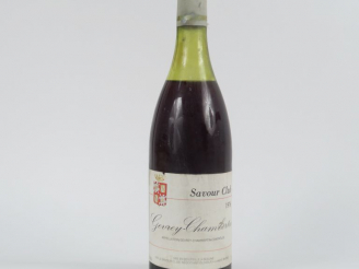 Vente aux enchères 1 BOUTEILLE GEVREY CHAMBERTIN SAVOUR CLUB - 1976 - 5 CM