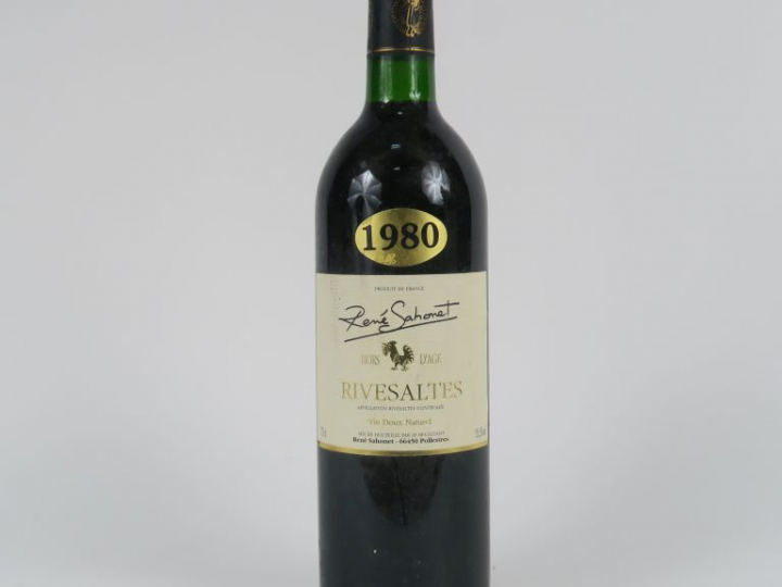1 BOUTEILLE RIVESALTES RENÉ SAHONET - 1980