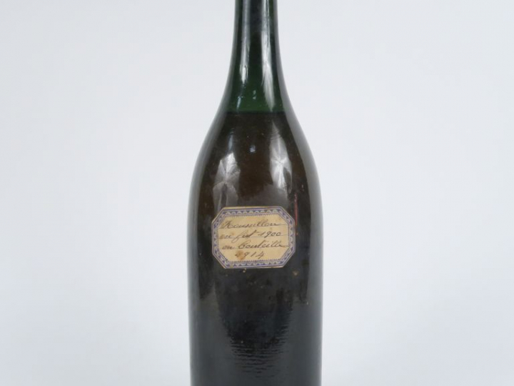 1 TRÈS VIEILLE BOUTEILLE ROUSSILLON 'EN FUT 1900' - MISE : 1914