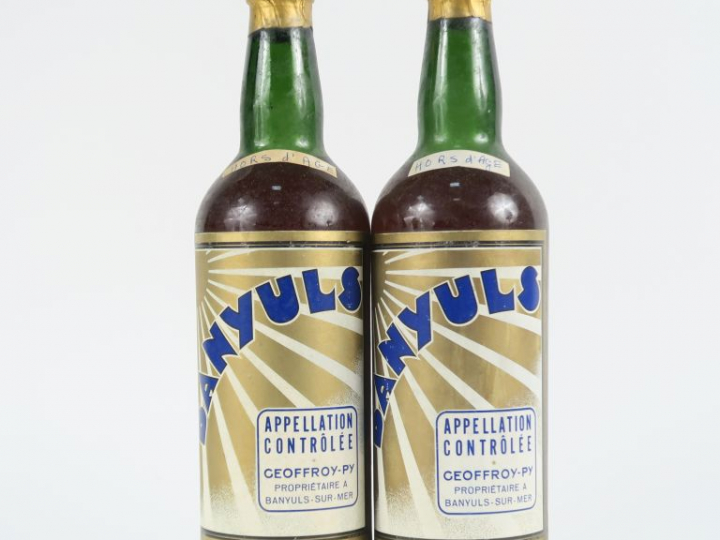 2 VIEILLES BOUTEILLES BANUYLS GEOFFROY PY
