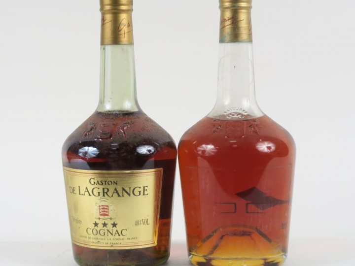 2 BOUTEILLES COGNAC GASTON DE LAGRANGE *** - 1 SE